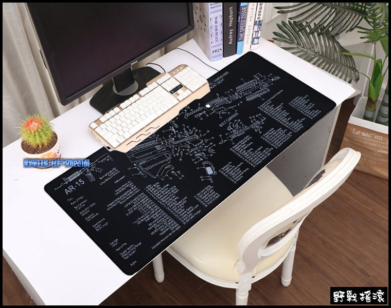 AR-15 槍枝分解圖 工作墊、滑鼠墊
