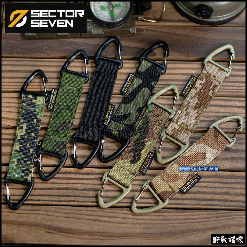 SECTOR SEVEN 多用途雙向三角掛勾、扣帶、掛扣
