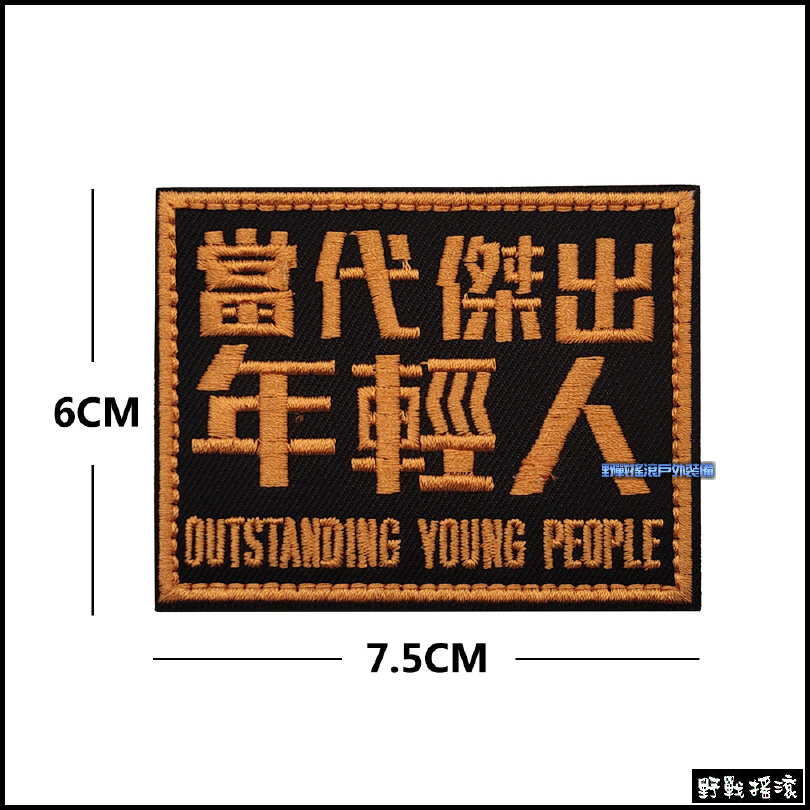 當代傑出年輕人 刺繡臂章 識別章 肩章 徽章