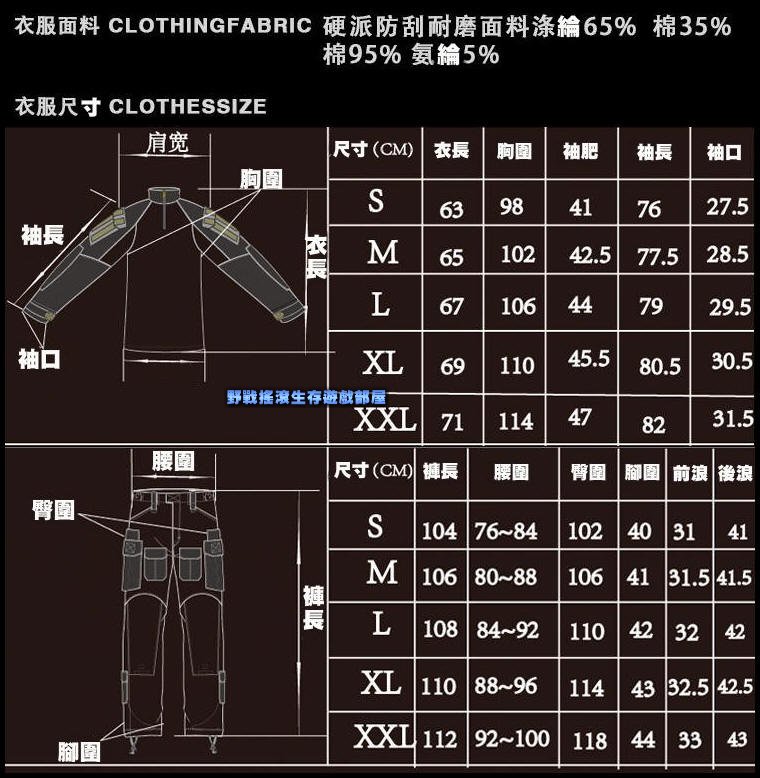 魔蠍迷彩戰術青蛙裝【Multicam Arid】上衣+褲子
