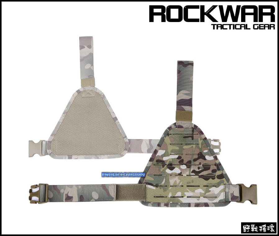 ROCKWAR Molle 戰術三角腿掛板【狼棕色】