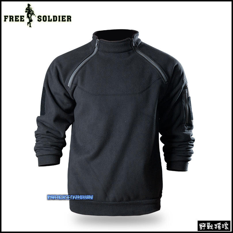 FREE SOLDIER 暴君戰術抓絨衣【黑色】