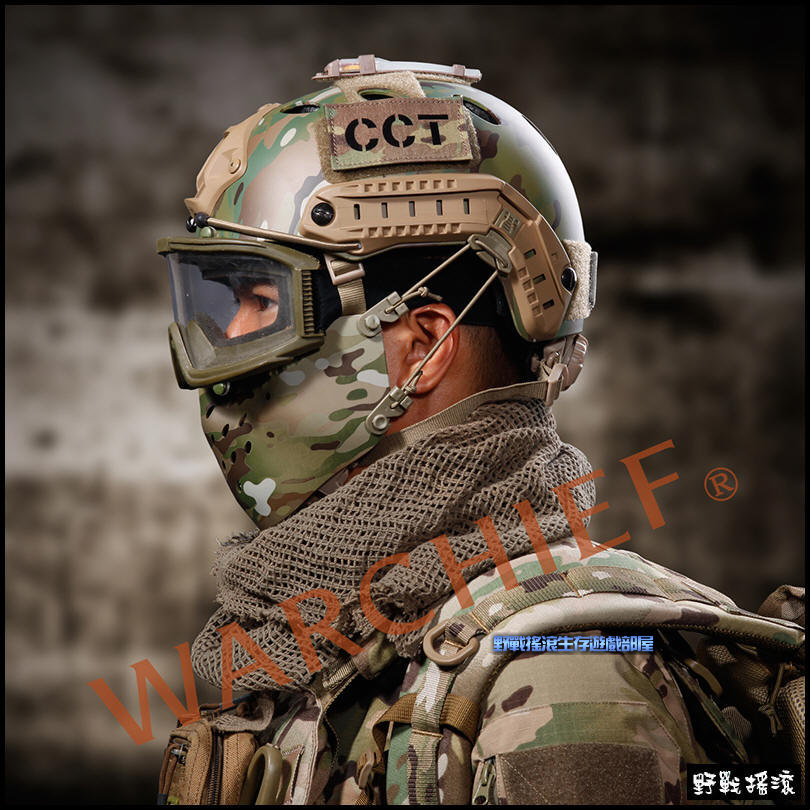 WARCHIEF M07 悍將半罩式防彈面罩【MultiCam Black】