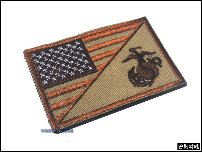 美國海軍陸戰隊國旗刺繡臂章