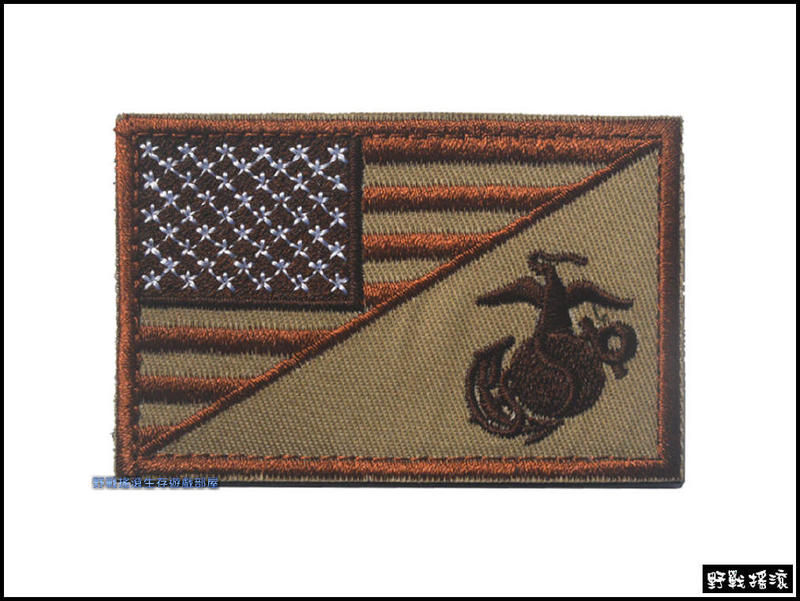 美國海軍陸戰隊國旗刺繡臂章