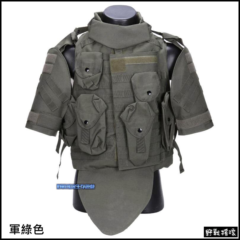 美軍OTV盔甲式防護戰術背心【黑色】