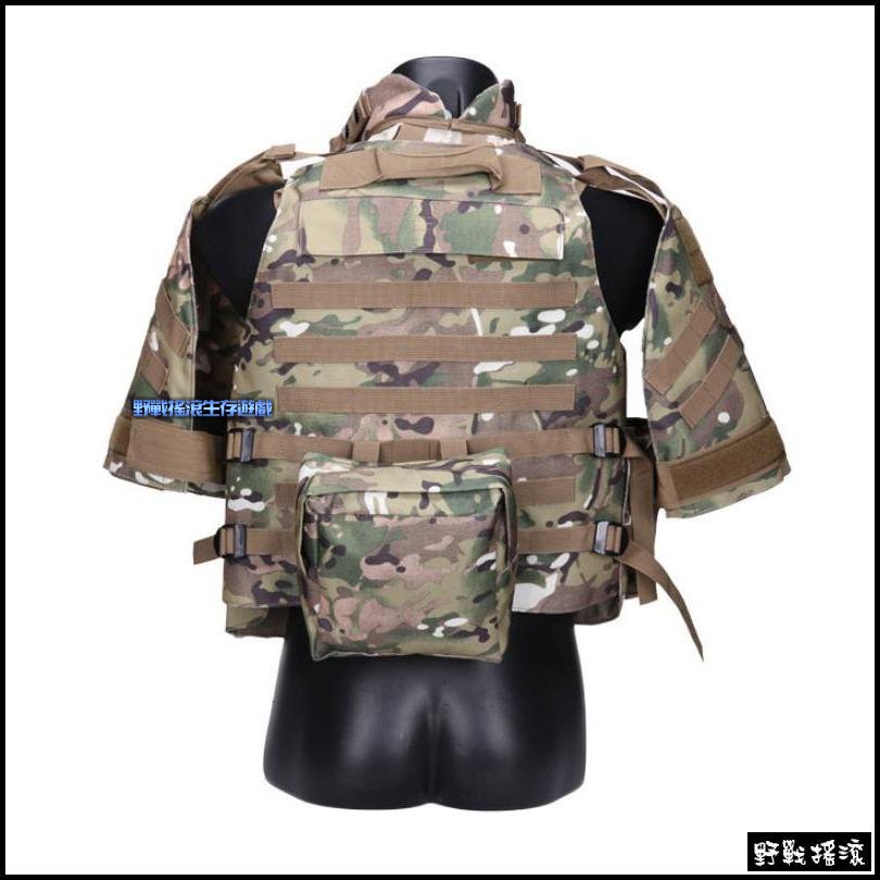 美軍OTV盔甲式防護戰術背心【黑色】