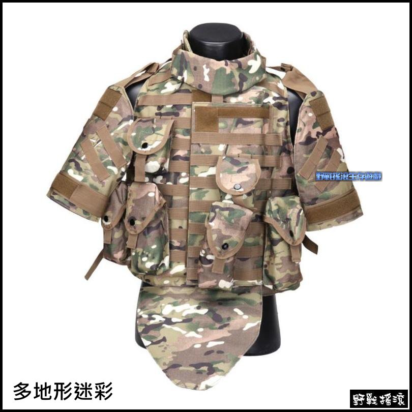 美軍OTV盔甲式防護戰術背心【黑色】