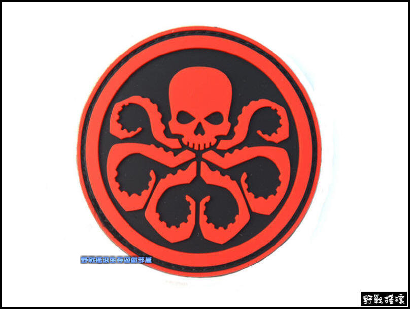 PVC塑料臂章、肩章【九頭蛇軍團】Hail Hydra