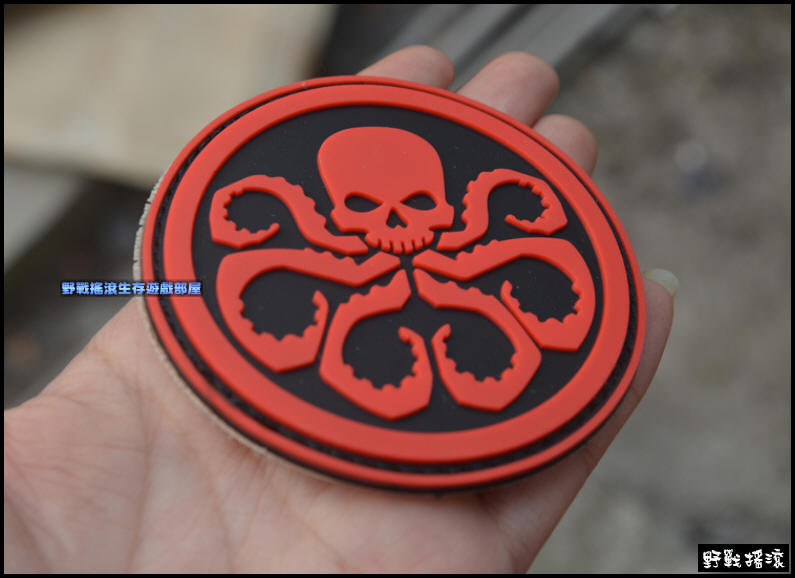PVC塑料臂章、肩章【九頭蛇軍團】Hail Hydra