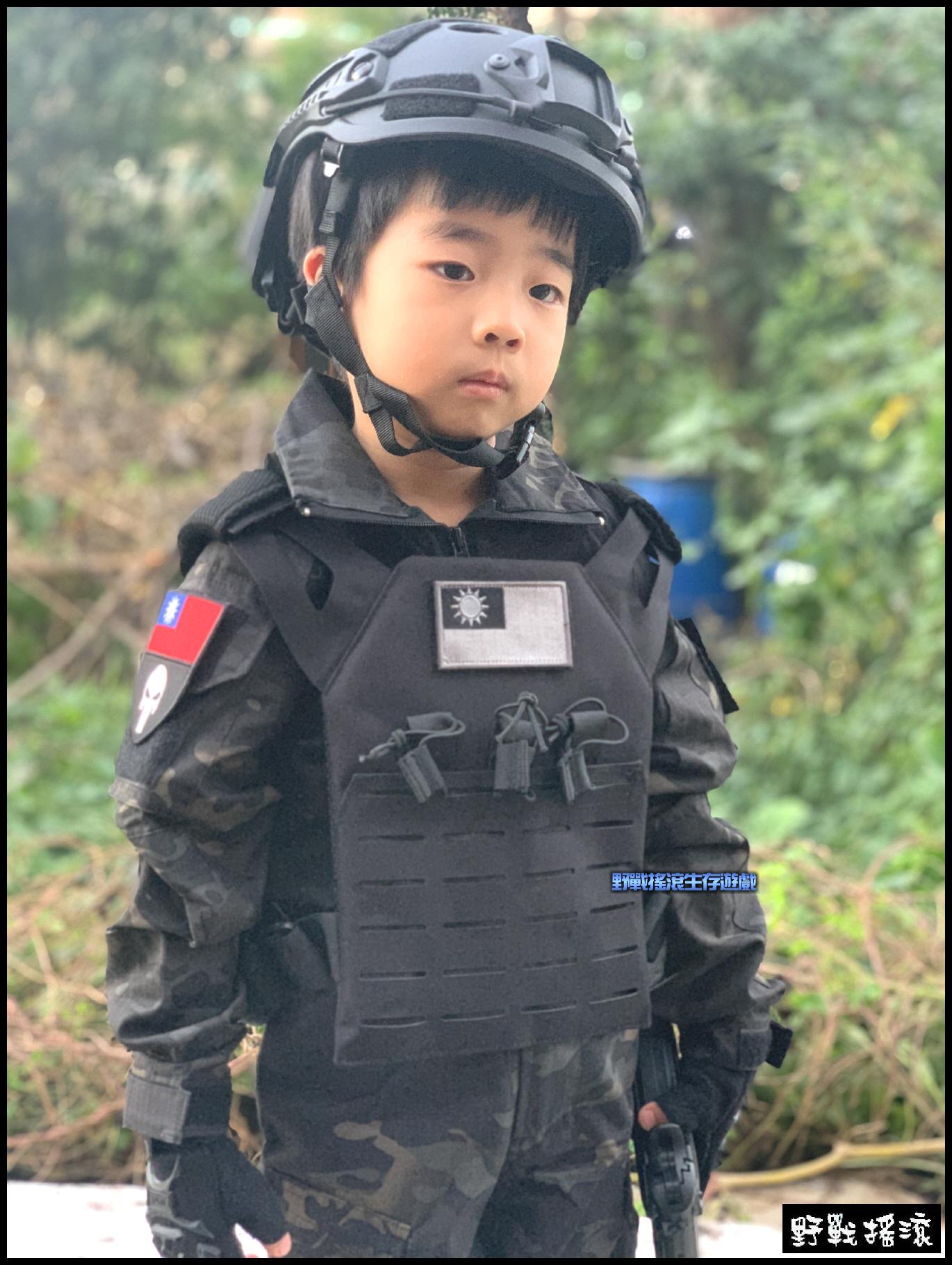 兒童版戰術迷彩青蛙裝【兒童迷彩服】