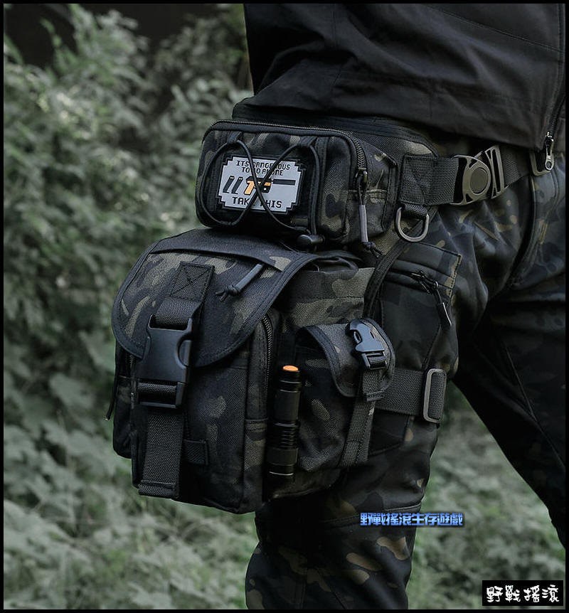 猛牛多功能戰術腿包【MultiCam Black】