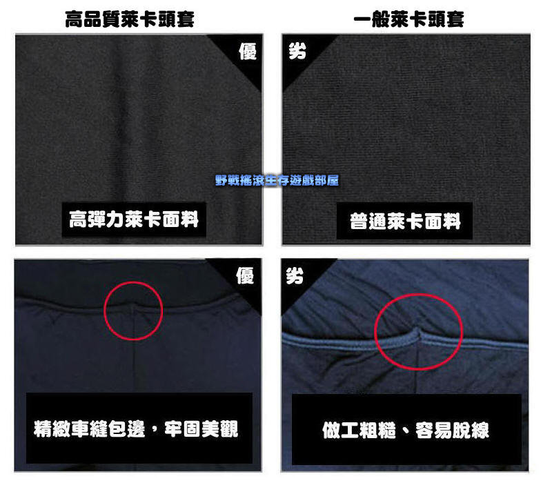 高品質!!多功能戰術單孔萊卡頭套【黑色】