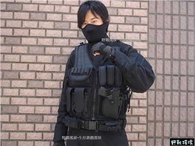 高品質TAC-IV 特警網狀戰術背心 - 附贈手槍槍套、S腰帶
