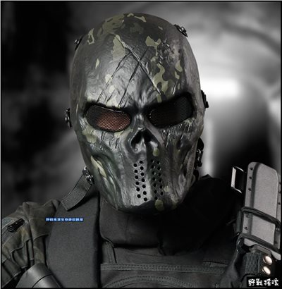 WARCHIEF M06 防彈骷髏面罩【MultiCam Black】