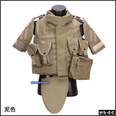 美軍OTV盔甲式防護戰術背心【泥色】 