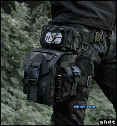 猛牛多功能戰術腿包【MultiCam Black】